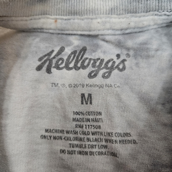 Kellogg's Tie Dye Breakfast Club Graphic Print Tee-Shirt Size Medium Unisex P47 - Picture 8 of 10
